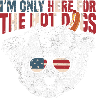 Maltese Shirt Funny 4th of July Pup Tee Magnet