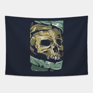 Khaki Skull Tapestry