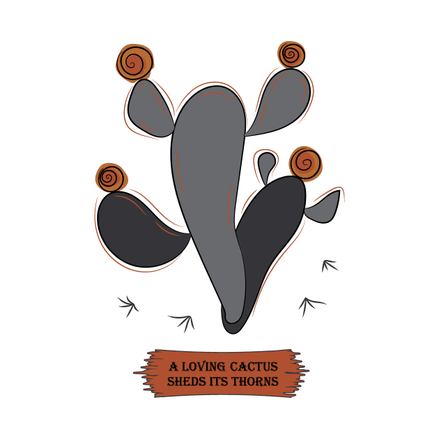 Graphite bald cactus by Gerchek