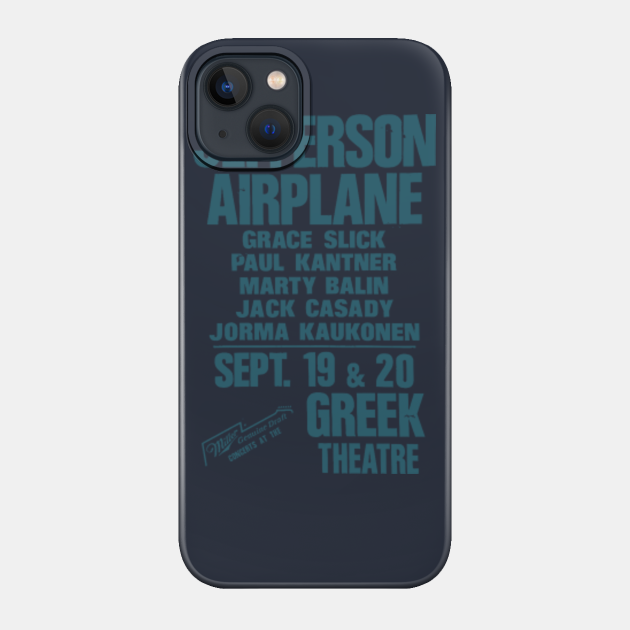 Jefferson Airplane vintage Boxing Style poster - Vintage Rock Concert - Phone Case