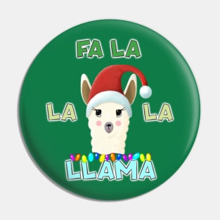 Singing Llama - Deck the Halls Pin