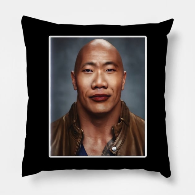 The Asian Rock meme - The wok Pillow by WELP