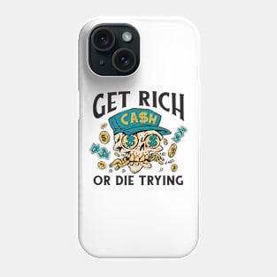 Cash Chase Skull Ambition Phone Case