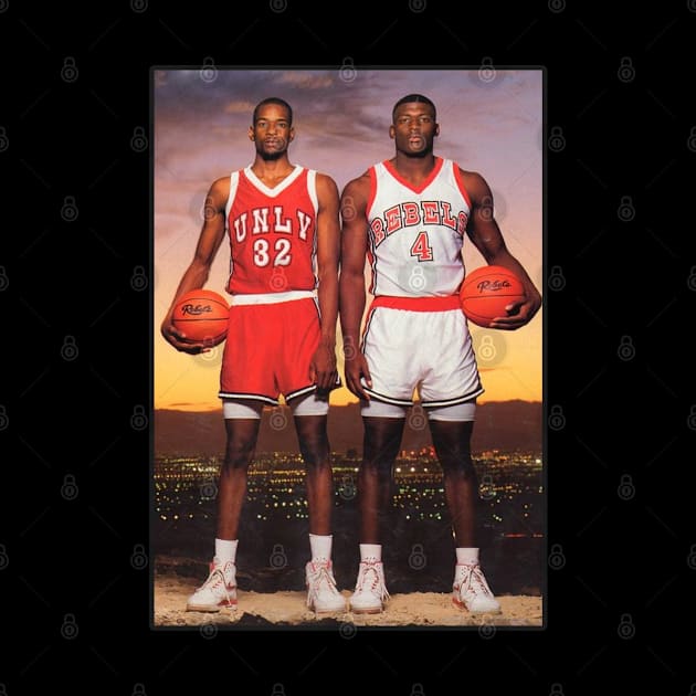 Stacey Augmon and Larry Johnson 1991 by Nya Nya