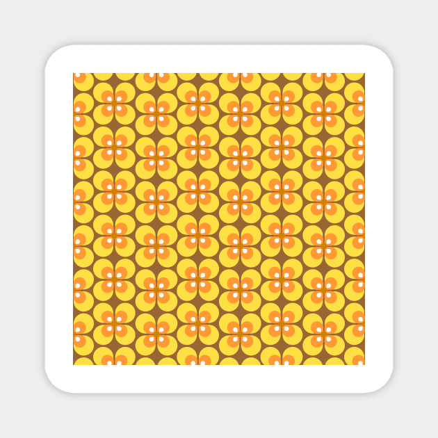 70s Harvest Pattern Magnet by Makanahele