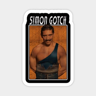 Vintage Wwe Simon Gotch Magnet