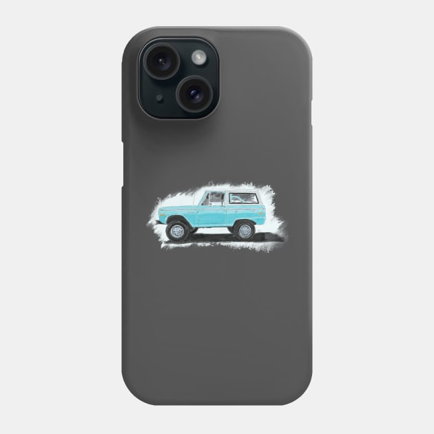 Bronco Phone Case by The Flying Pencil