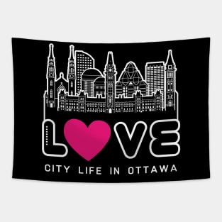 Love City Life in Ottawa Tapestry