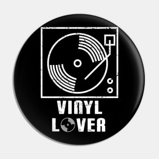 Vinyl Lover for Record Collector Pin