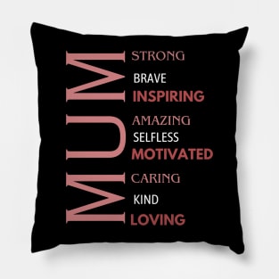 Mum Mothers Day Pillow