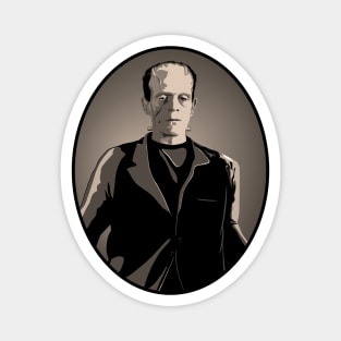 Frankenstein's Monster Portrait (Sepia) Magnet