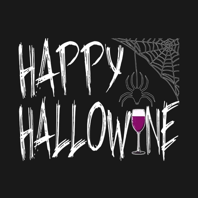 Happy Hallow Wine on October 31st Halloween by JaroszkowskaAnnass