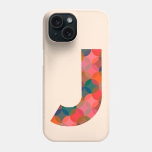 Letter J Initial Phone Case