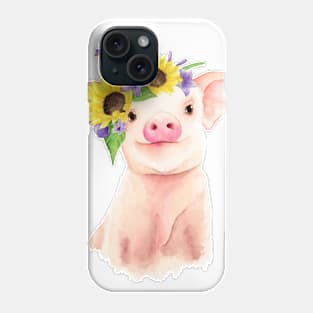 Blossoming Piglet Phone Case