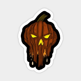 Pumpkin Skull Magnet