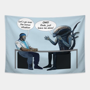 Bonus Situation Discussion (Alien 1979 Parody) Tapestry