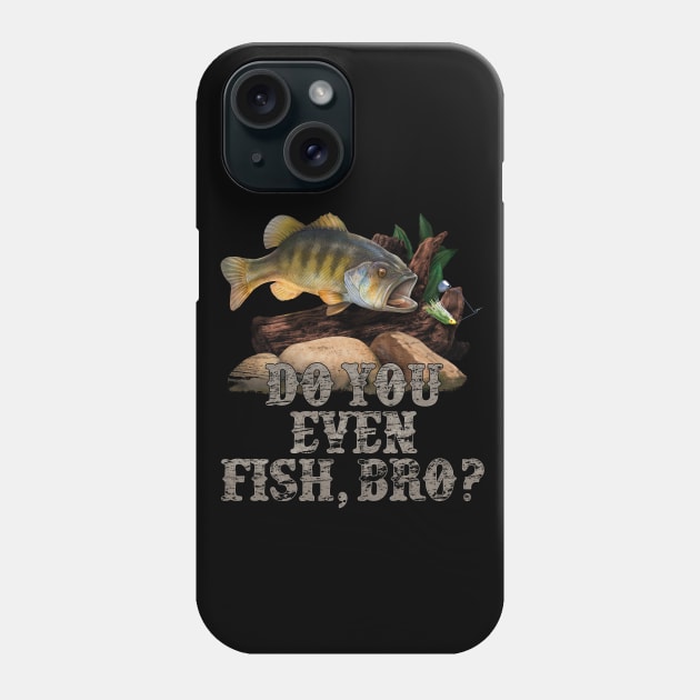 Gift Idea For Fishing, Bass  fishing gift Idea Phone Case by MarkusShirts