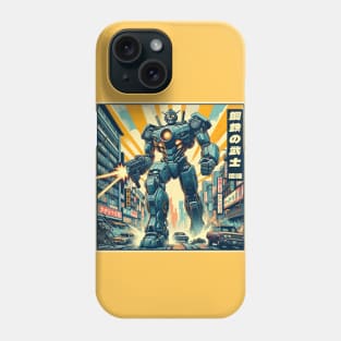 Retro Robot Attack Phone Case