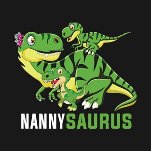 NANNYsaurus Cute NANNY Saurus Dinosaur Christmas T-Shirt