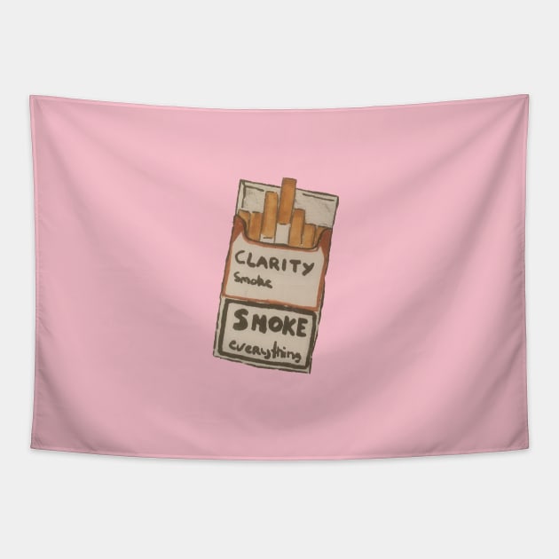 Clarity Cigarette Pack Tapestry by clarityclothes