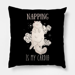 Napping is my cardio - Persian Cat - Gifts for cat lovers Pillow