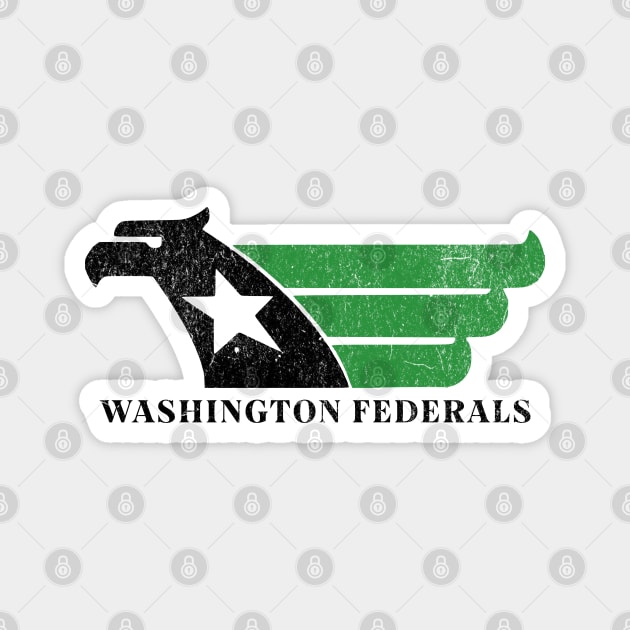 Defunct Football Team Washington Federals USFL Magnet by Yesteeyear