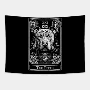 The Pittie Tarot Card, The Pitbull Tarot for Pit Bull Lovers Tapestry