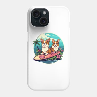 Surfing Corgis Phone Case