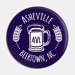 Beertown Asheville, NC - WO on Purple 03 Pin