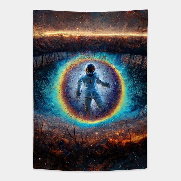 Look Into My Eye Tapestry by benheineart