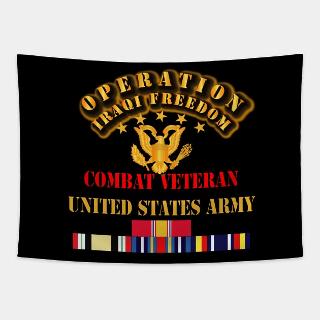 IRAQI FREEDOM Veteran - Combat Veteran Tapestry by twix123844