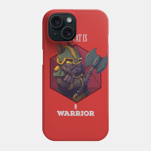 RPG Cat Warrior Phone Case by Carlos CD