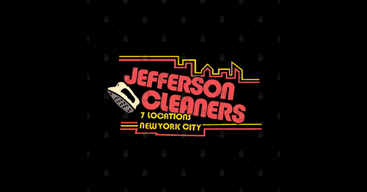 Jefferson Cleaners The Jeffersons Sticker TeePublic