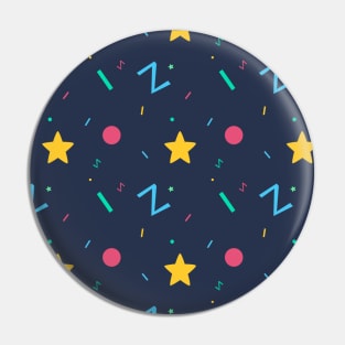 Retro Pattern Pin