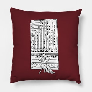 Medieval Pipe Organ Diagram Pillow