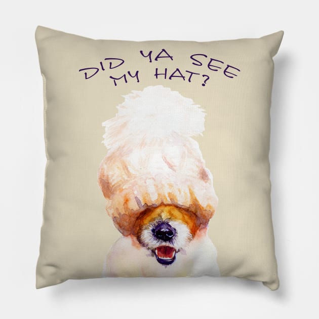 Did ya see my hat? Pillow by ThunderGor