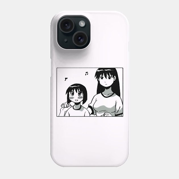 Mudwizard draws that panel of kaori and sakaki dancing together / azumanga daioh Phone Case by mudwizard