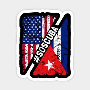 SOS Cuba Flag Free Cuba Libre 2021 Magnet