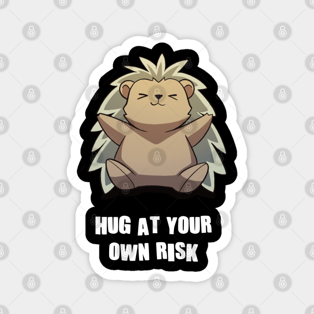 Hug At Your Own Risk Funny Sarcastic Anime Hedgehog - Hedgehog - Magnet | TeePublic Hug At Your Own Risk Funny Sarcastic Anime Hedgehog - Hedgehog - Magnet | TeePublic