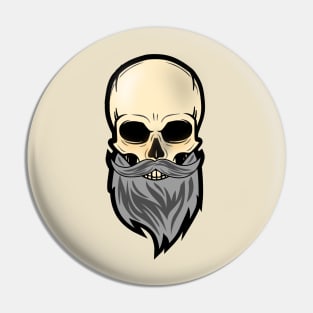 Bearded Skull Pin