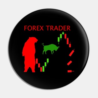 Forex Trader Bear Bull Pin