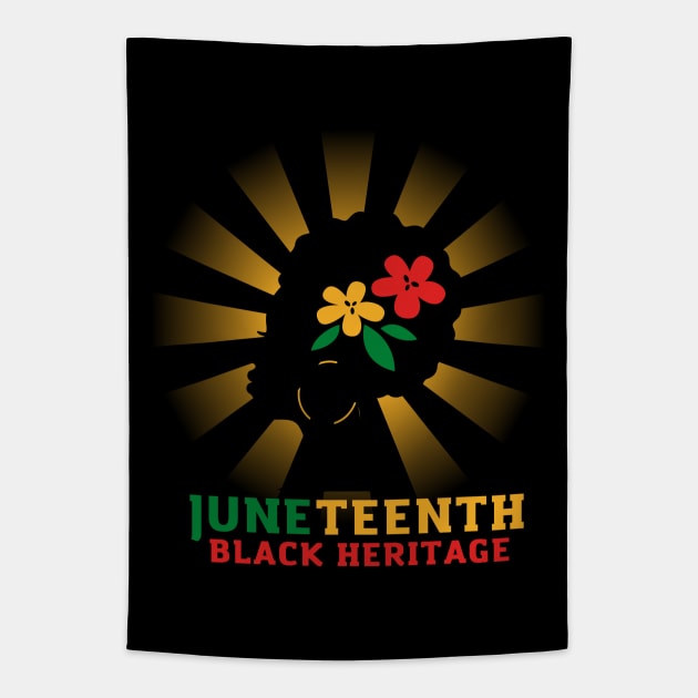 Juneteenth Black Heritage Tapestry by Artisan