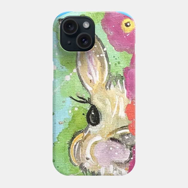 Peeking Bunny Phone Case by KrissyK