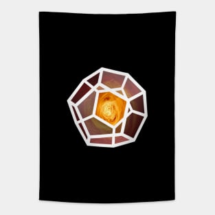 Galaxy space geometry concept: Platonic solid Tapestry
