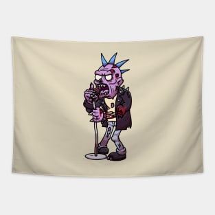 Cartoon Punk Rock Zombie Tapestry