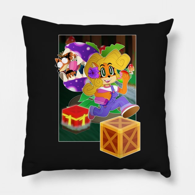 Wumpa Island Pillow by miqwib