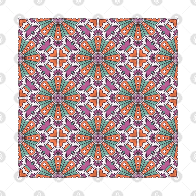 Ornamental floral mandala pattern #5 by GreekTavern