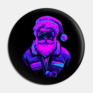 Cyberpunk Santa Claus Pin