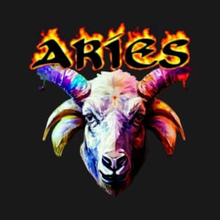 Aries Zodiac Fire Sign T-Shirt