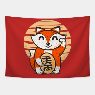 Lucky Autumn Fox Tapestry